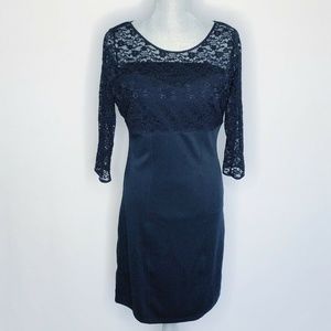 Slim Fabulous Dress Crew Neck 3/4 Sleeve L (Y36)